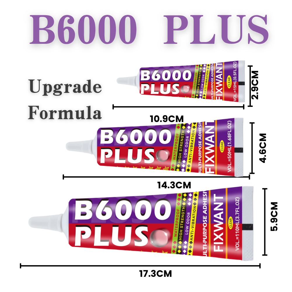 Contact Cement Glue - B6000 PLUS 15/50/110ML Clear Contact Phone