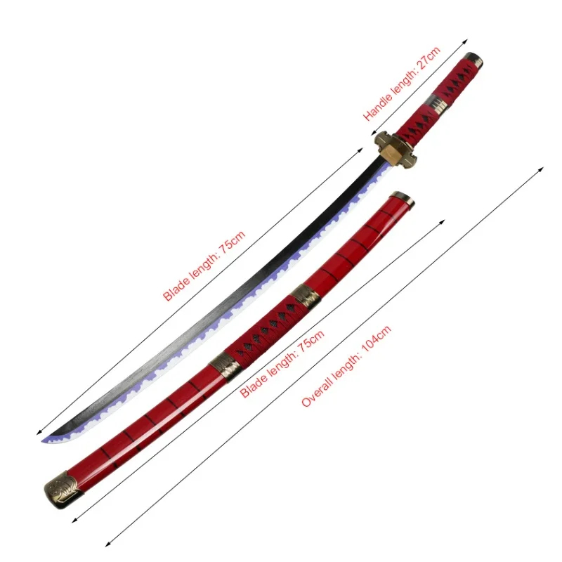 2026 Roronoa Zoro Katana Anime - Cosplay Prop Katana ulasan dan harga