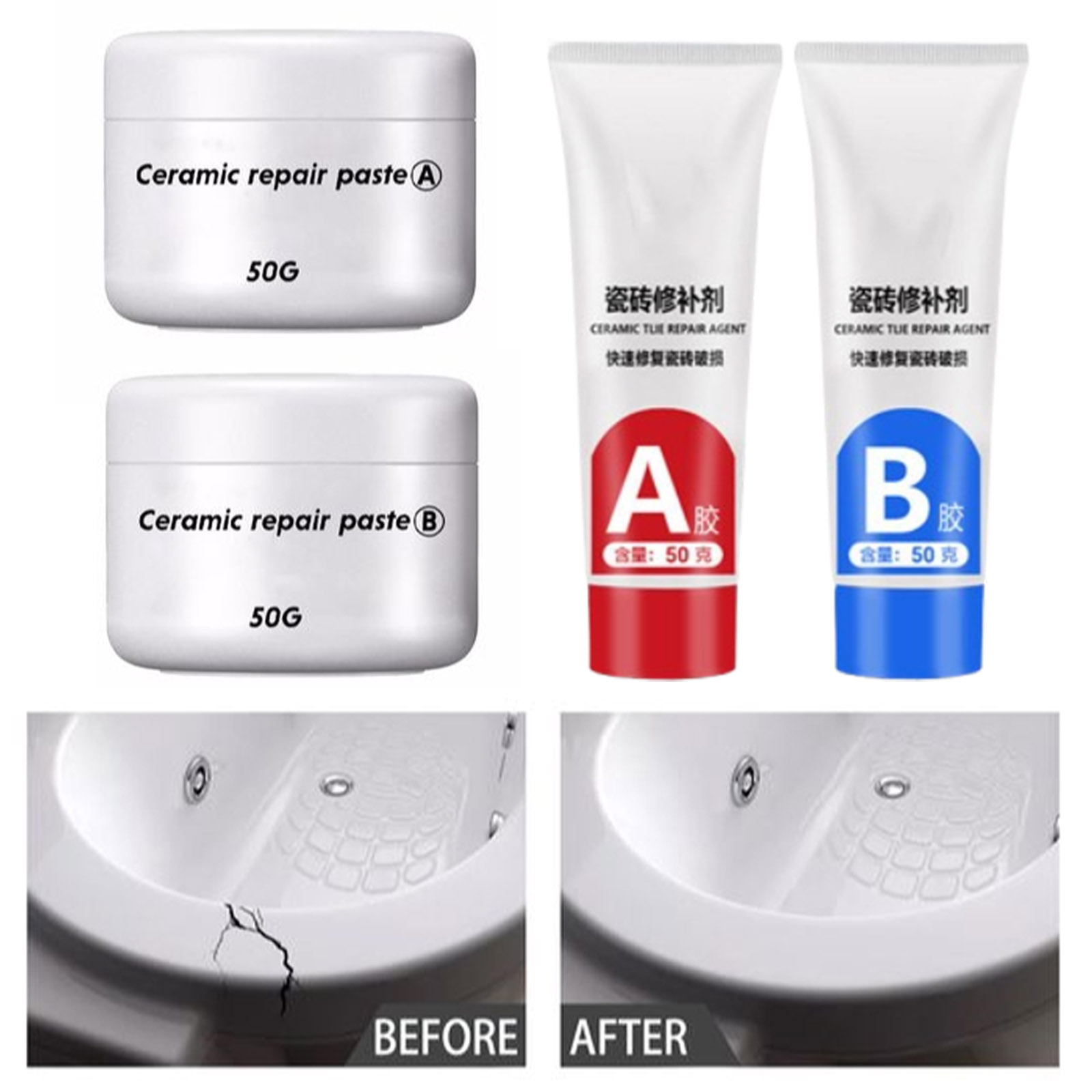 30/100g Tile Repair Agent AB A - Contact Cement Glue ulasan dan harga