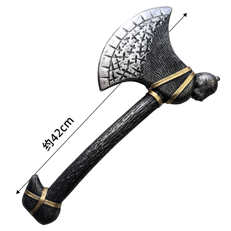 Halloween Axe Prop Dog Head Ax - Cosplay Prop Axe ulasan dan harga