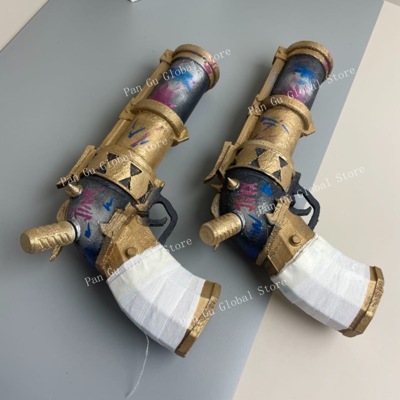 28cm/11.02in Jinx Pistol Custo - Cosplay Prop Display ulasan dan harga