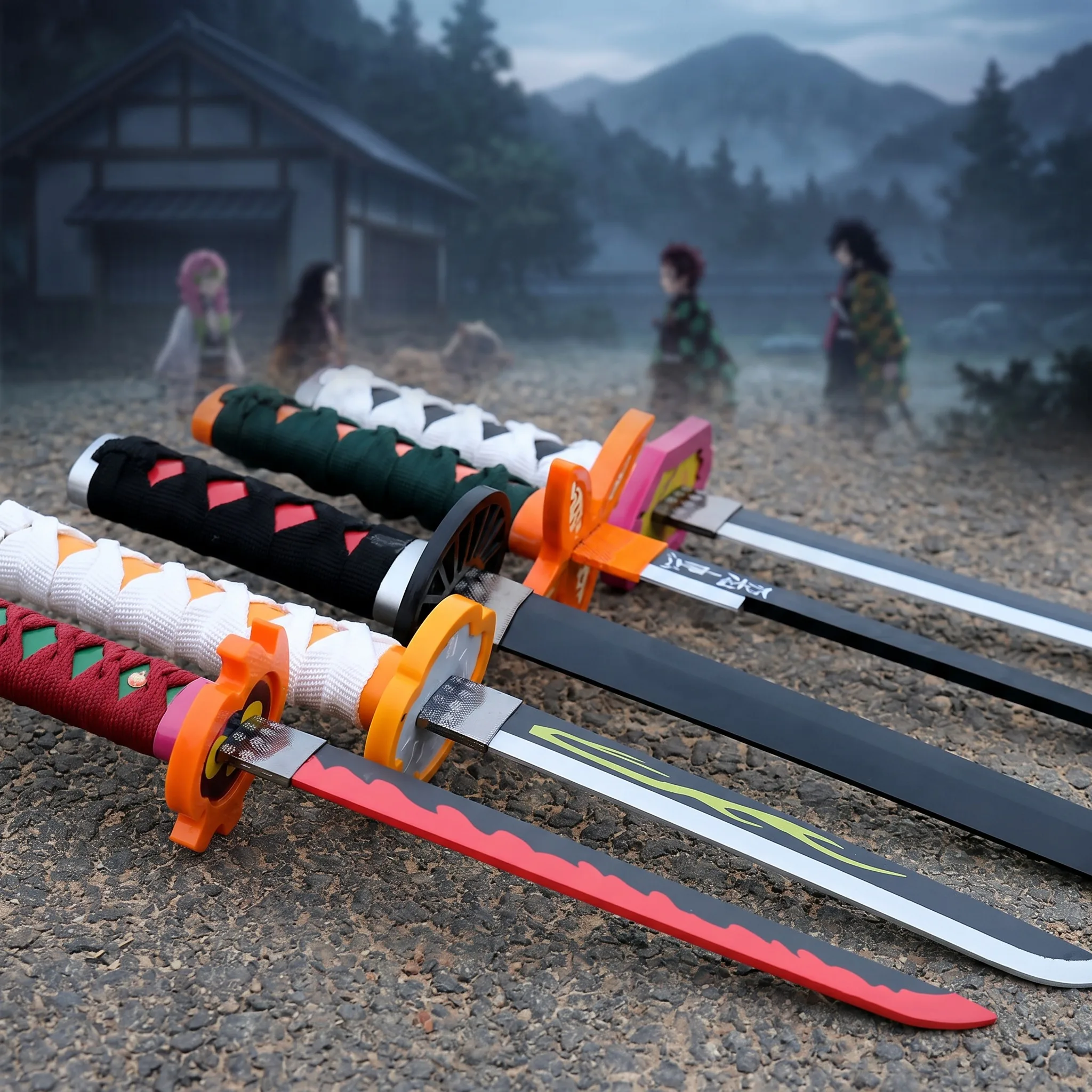 72 104cm Demon Slayer Katana T - Cosplay Prop Display ulasan dan harga