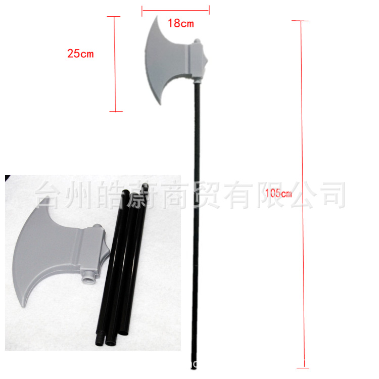 Funny Large Triangle Fork Sick - Cosplay Prop Axe ulasan dan harga