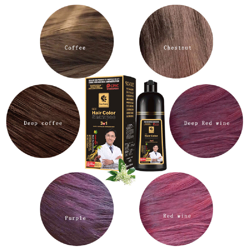 3 In 1 Instant Coloring Shampo - Hair Spray Color ulasan dan harga