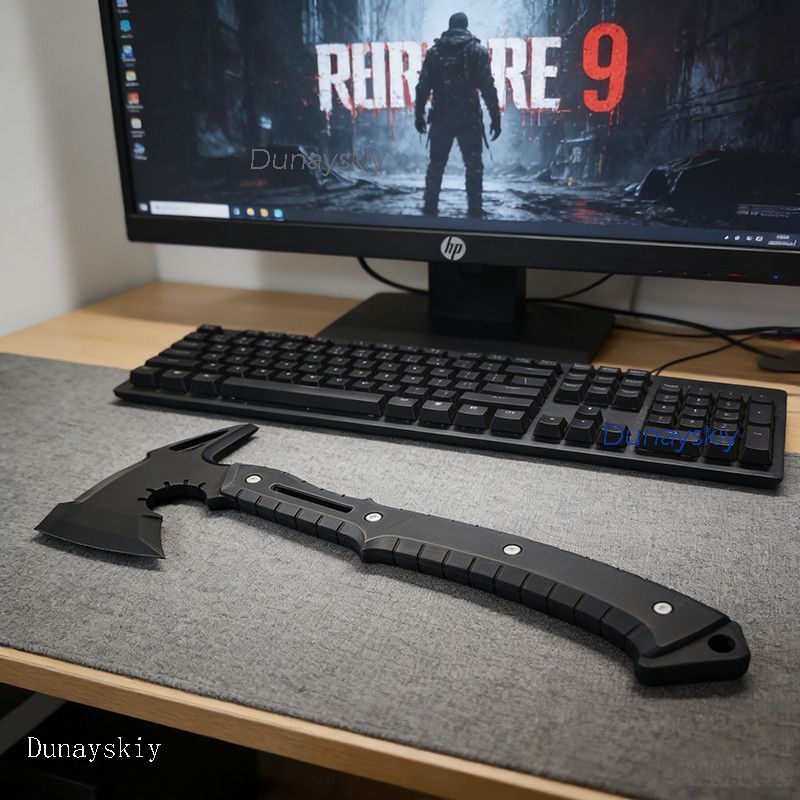 Re9 REQ Leon Cosplay Evil Requ - Cosplay Prop Axe ulasan dan harga